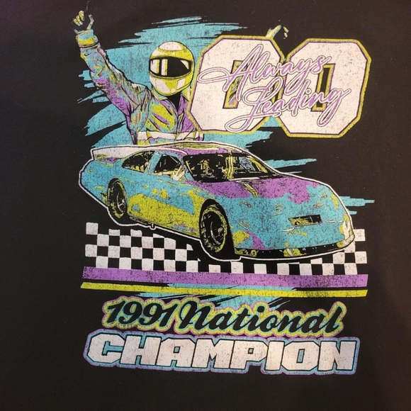 Black Racing Tee - Picture 2 of 3